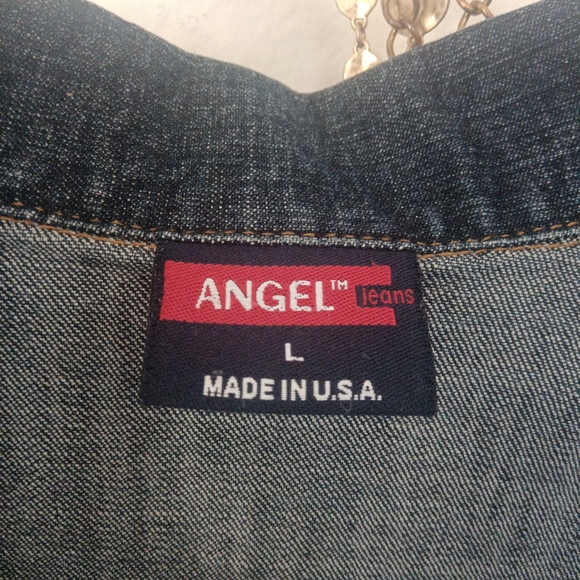 Denim Jacket By Angel. Little Bit Of Stretch. - Picture 3 of 6